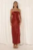 SIREN SLIP DRESS - RUBY sold by Runaway The Label