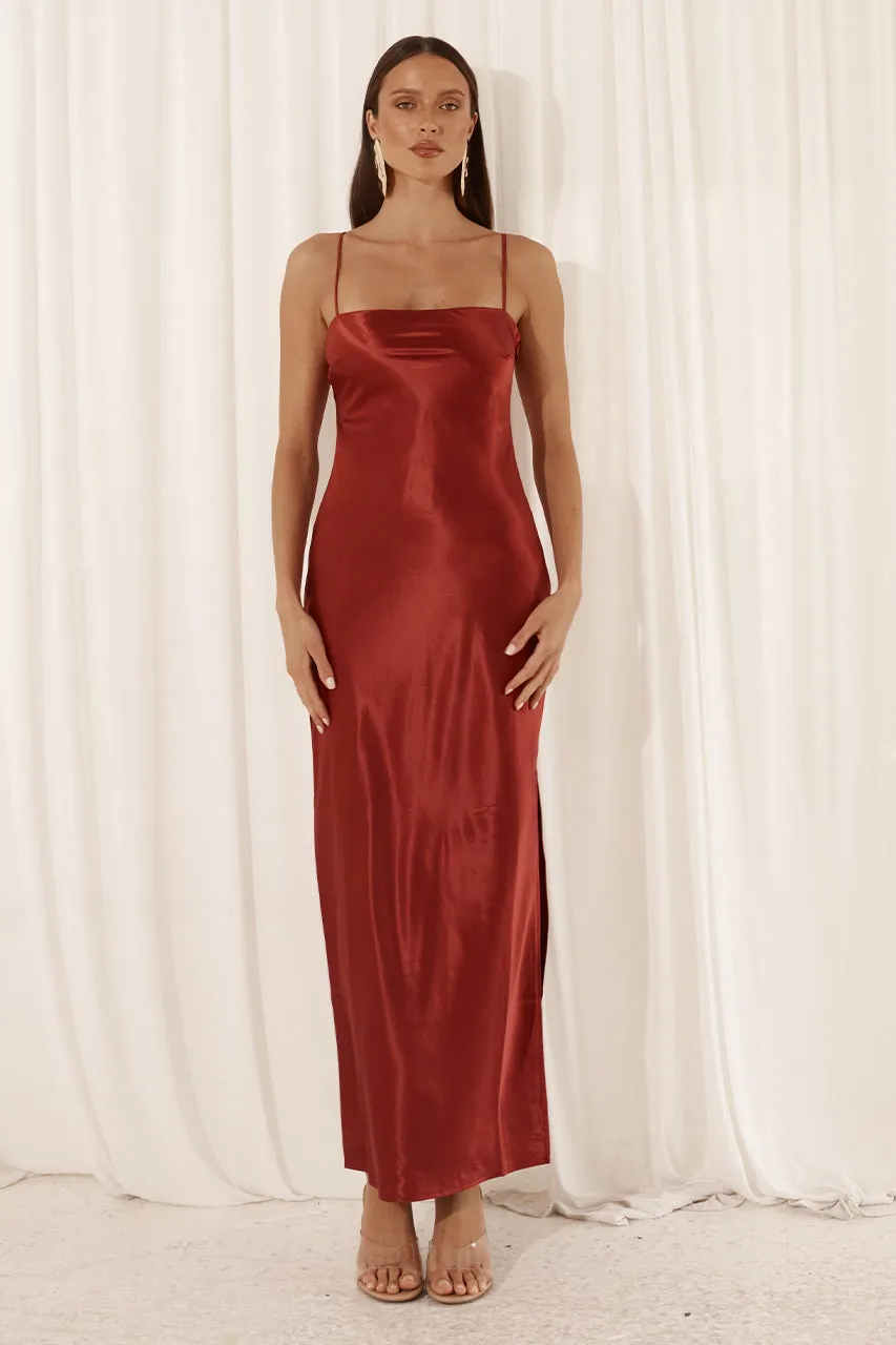 SIREN SLIP DRESS - RUBY sold by Runaway The Label product image thumbnail 4