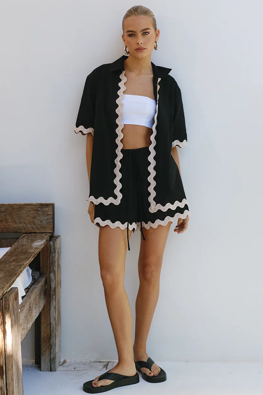 HARRY SHIRT - BLACK sold by Runaway The Label product image thumbnail 5