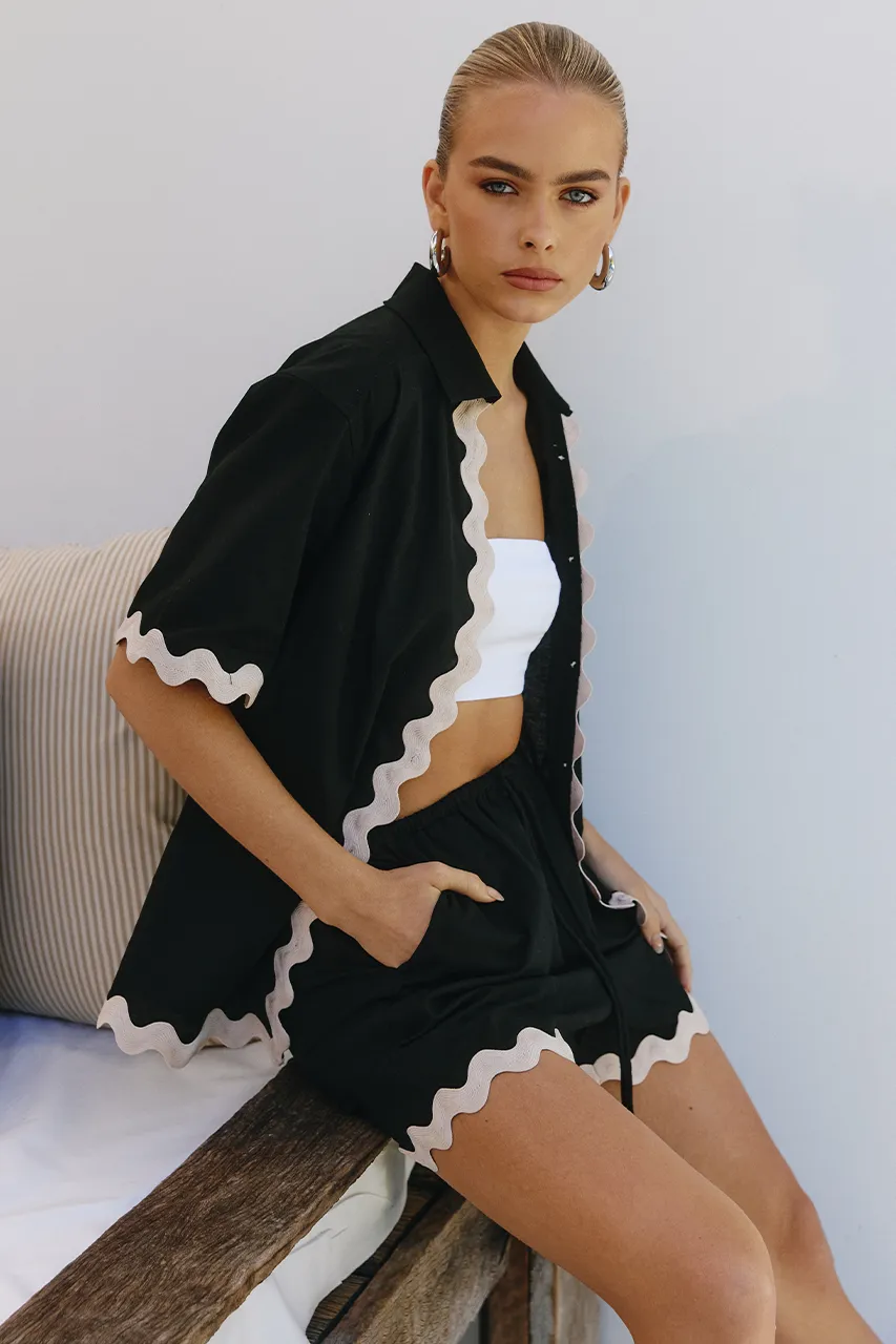 HARRY SHIRT - BLACK sold by Runaway The Label product image thumbnail 4