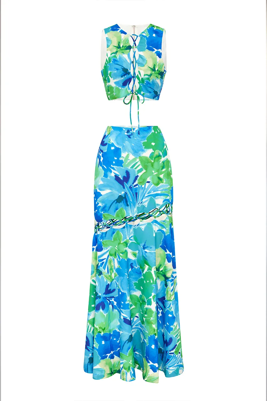 STELANI TOP - BLUE FLORAL sold by Runaway The Label product image thumbnail 5