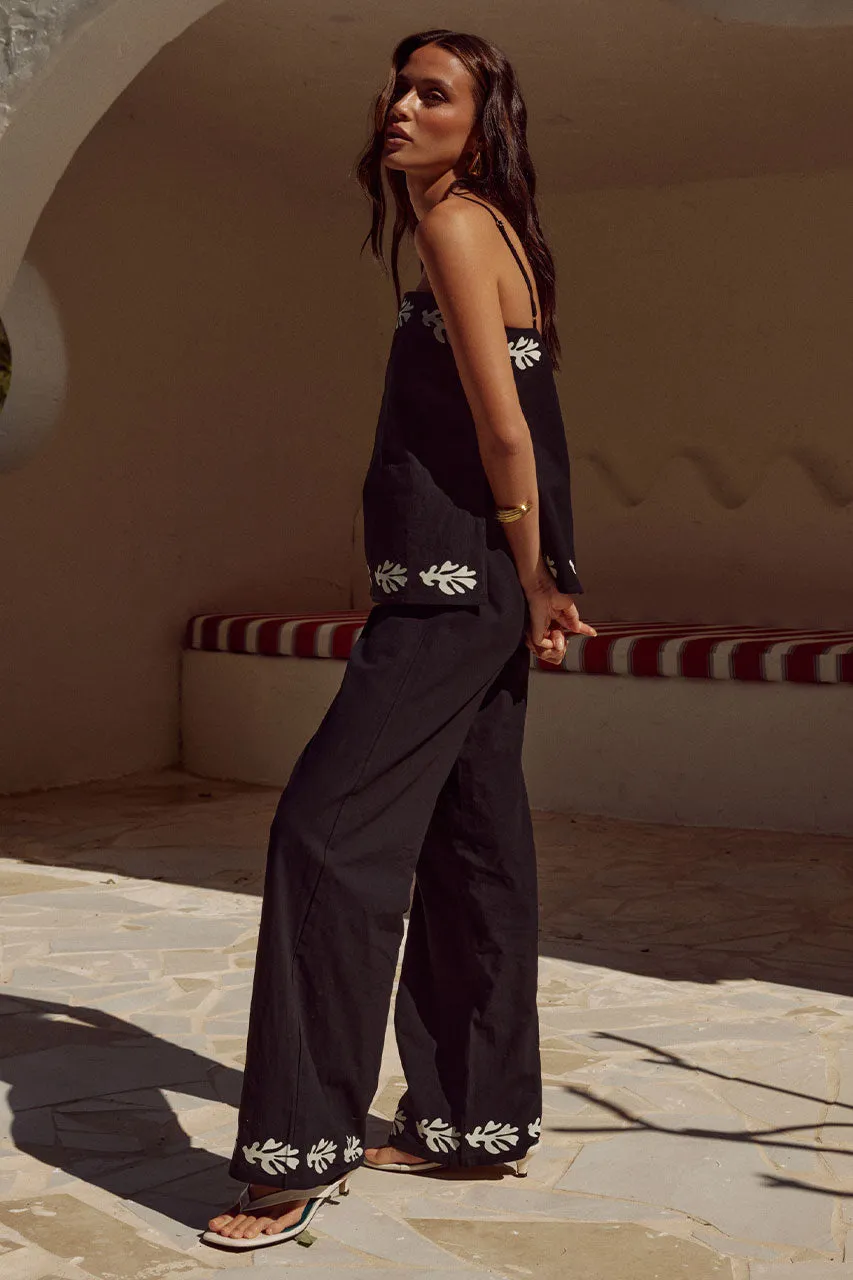 AMALIA TOP - BLACK/SAND sold by Runaway The Label product image thumbnail 2