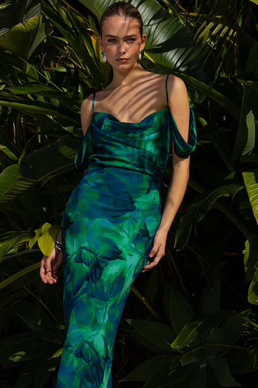 LITSA MAXI DRESS - CALISTA GREEN sold by Runaway The Label product image thumbnail 3