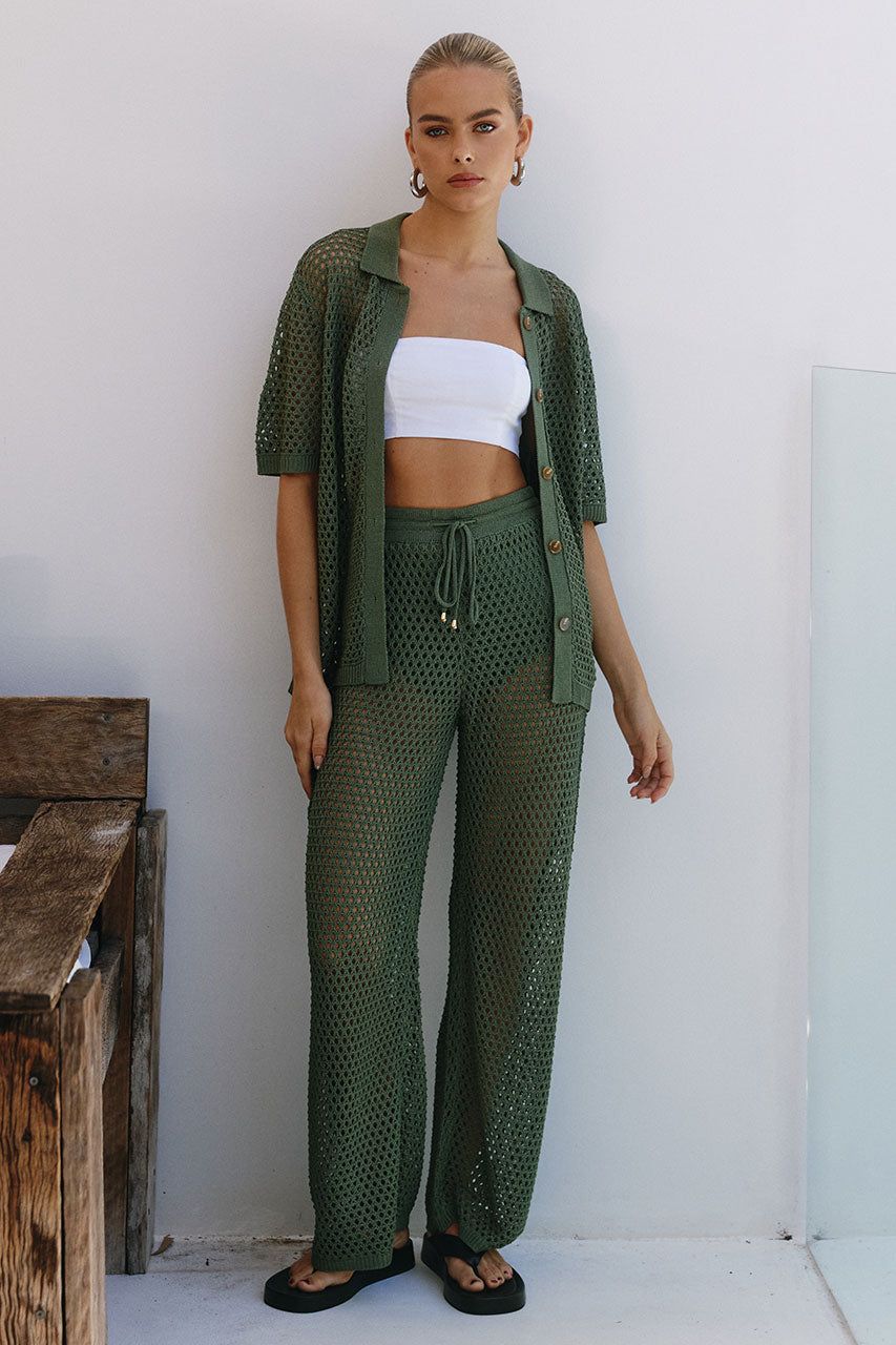 SMITH PANT - OLIVE sold by Runaway The Label