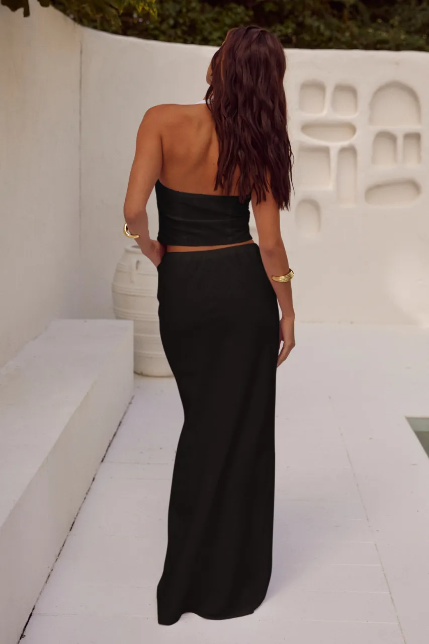 SAPHIRA MAXI SKIRT - BLACK sold by Runaway The Label product image thumbnail 2