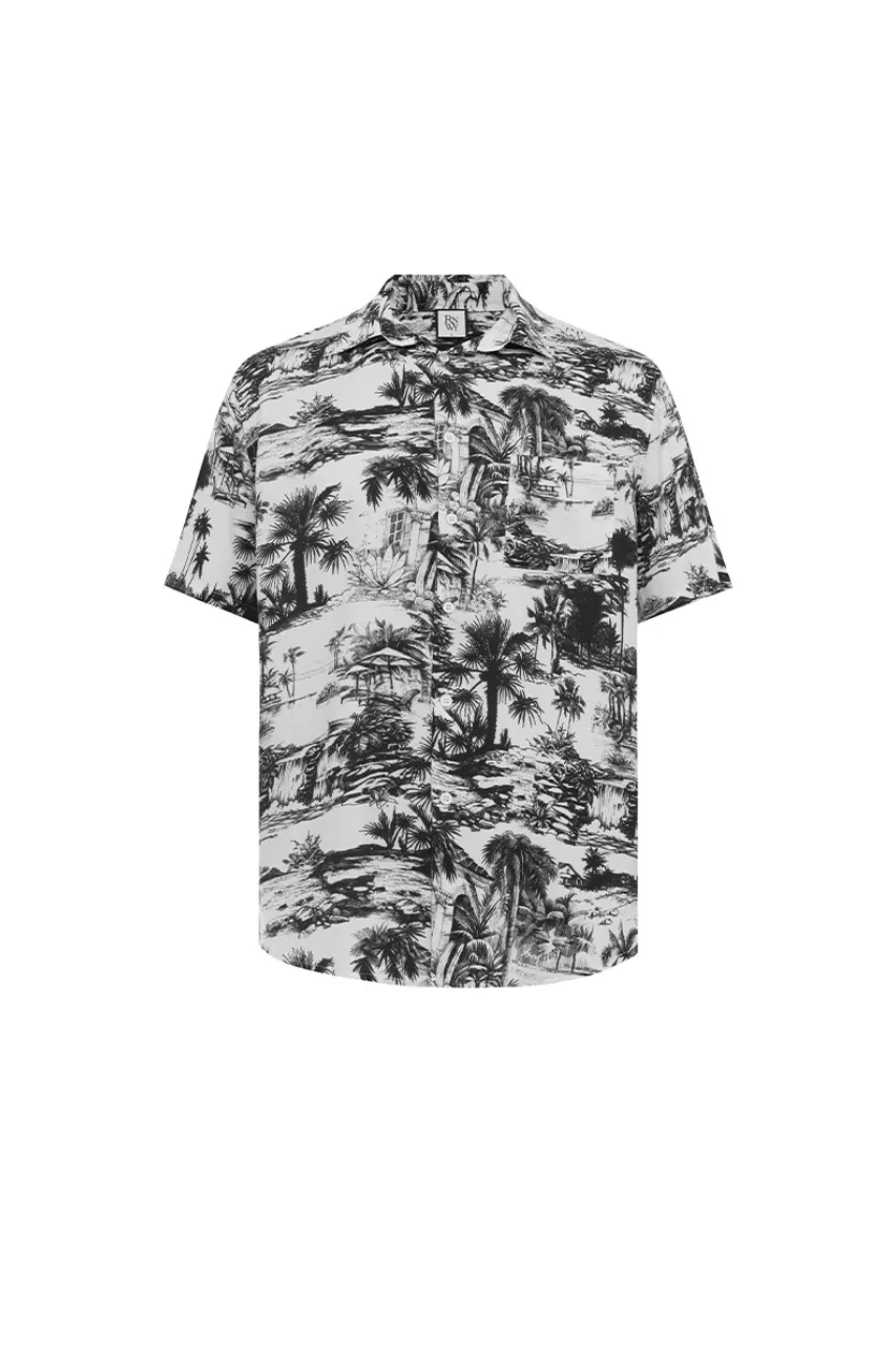 PALMS SHIRT - PALM PRINT sold by Runaway The Label product image thumbnail 2