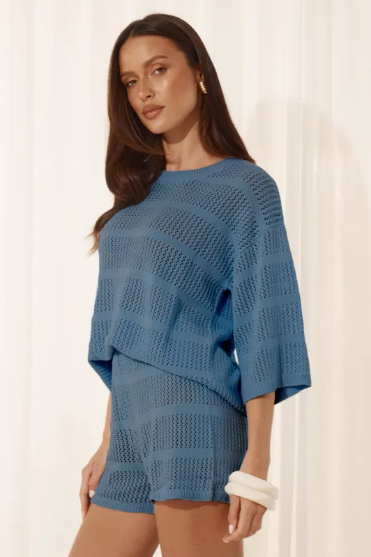 SAMIA TOP - STEEL sold by Runaway The Label