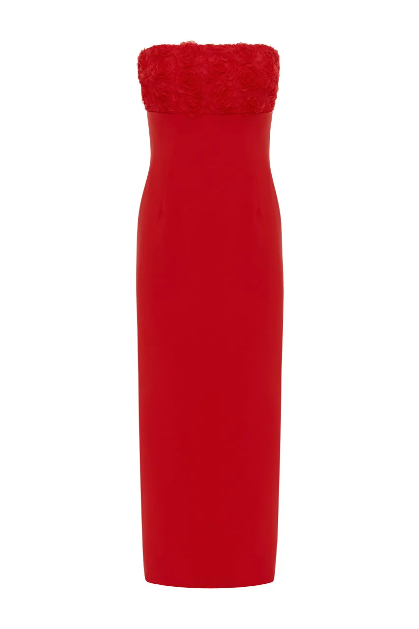 LOTTIE MIDI DRESS - RED sold by Runaway The Label product image thumbnail 5