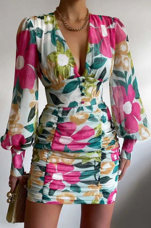 Chi Chi Dress - Tropical sold by Runaway The Label