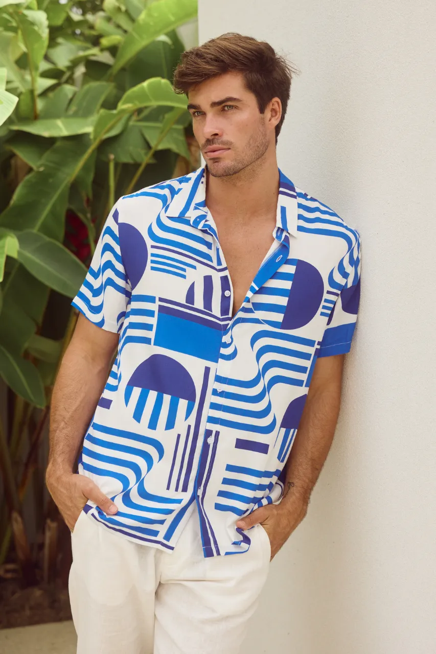 MASON SHIRT - VARGO BLUE sold by Runaway The Label