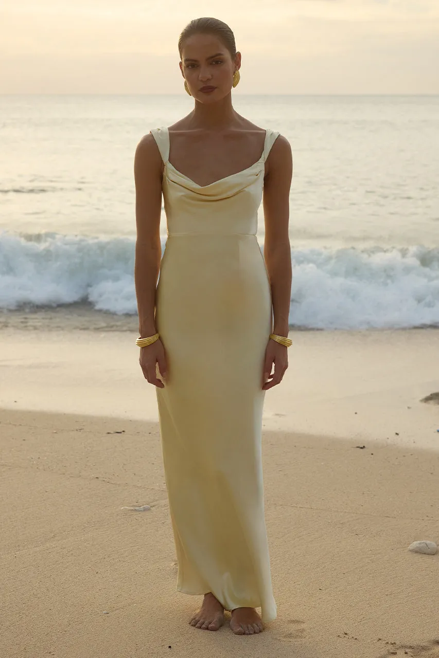 MARGOT MAXI DRESS - LEMON sold by Runaway The Label