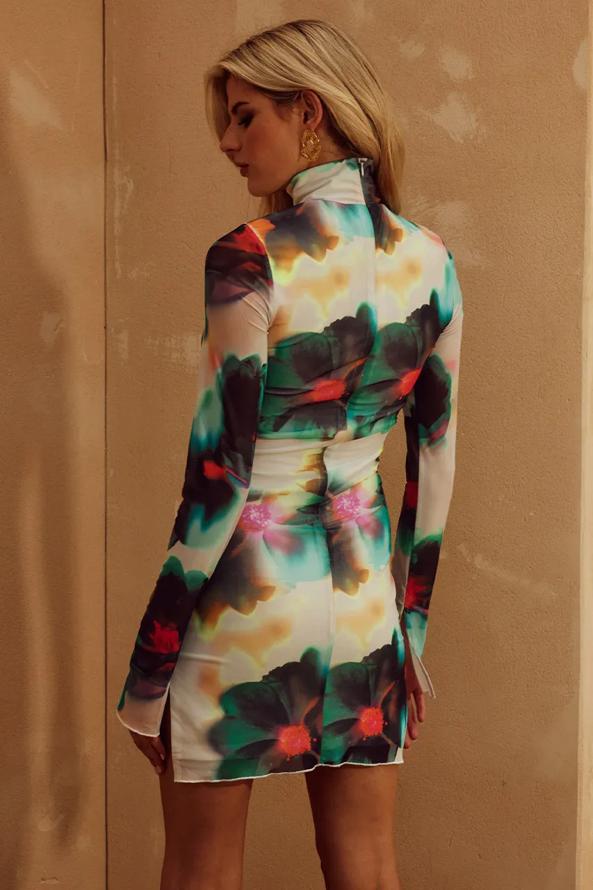 JORDI MINI DRESS - CAMILA PRINT sold by Runaway The Label product image thumbnail 3