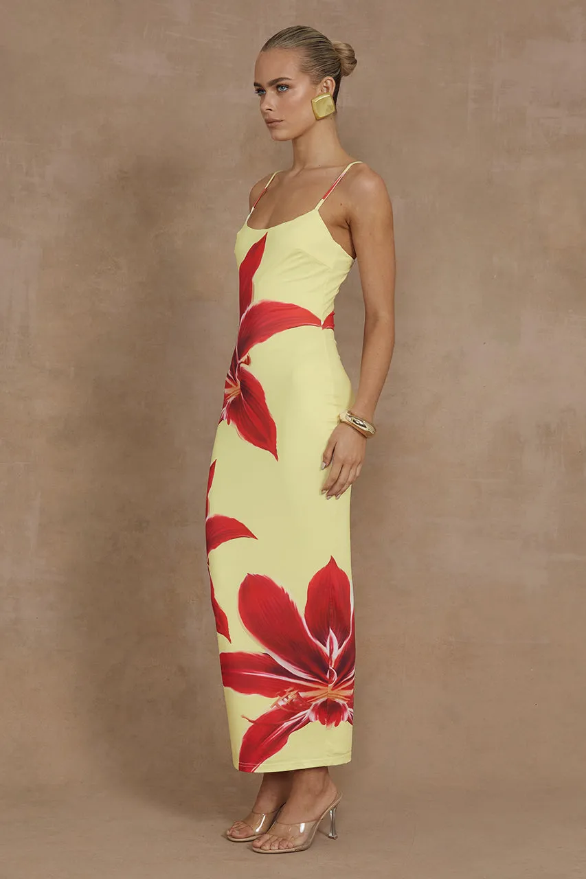 DEIA MIDI DRESS - YELLOW LILY sold by Runaway The Label product image thumbnail 4