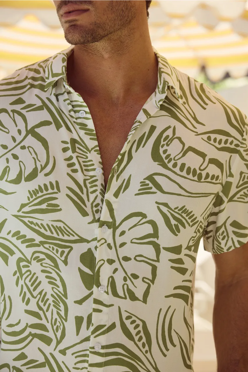 MASON SHIRT - SANTINO OLIVE sold by Runaway The Label product image thumbnail 3