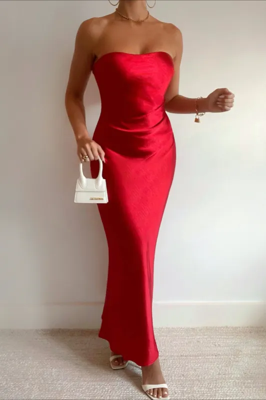 KRISTINE DRESS - RED sold by Runaway The Label