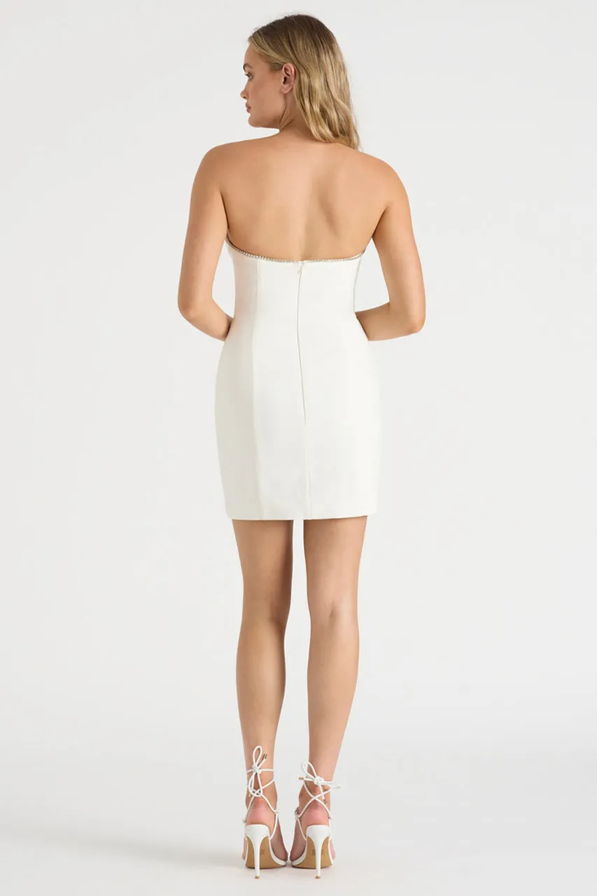 THE DIAMOND MINI DRESS - WHITE sold by Runaway The Label product image thumbnail 5