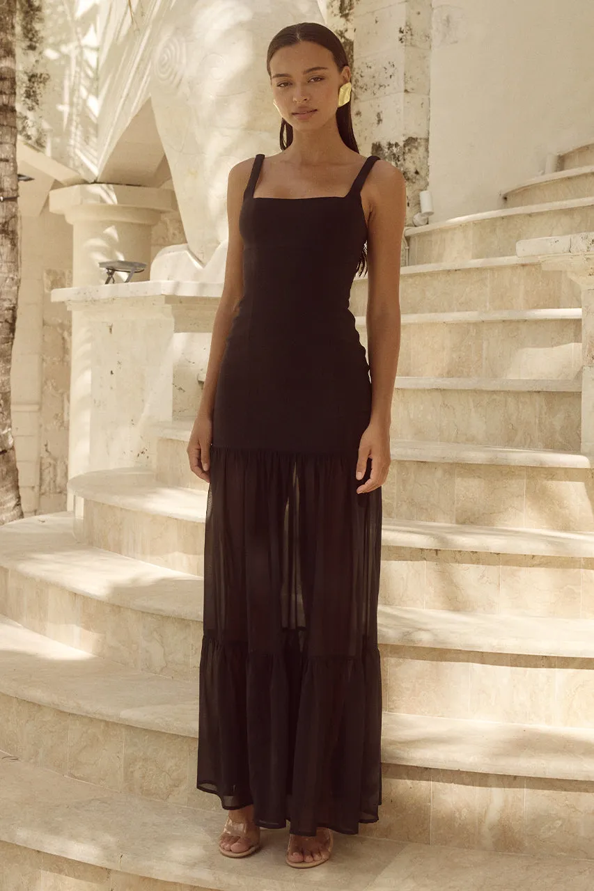 TAHLIA MAXI DRESS - BLACK sold by Runaway The Label product image thumbnail 4