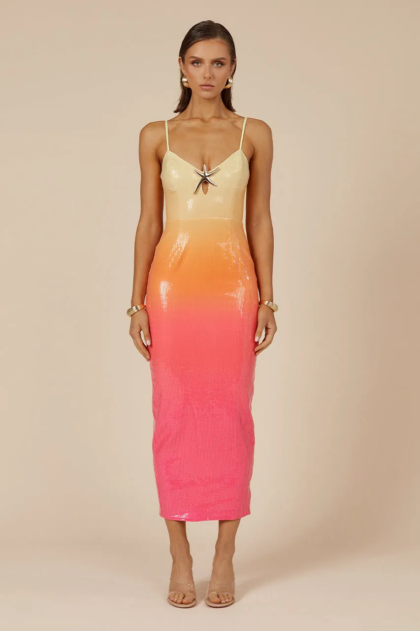 BENITO MIDI DRESS - TROPICAL sold by Runaway The Label
