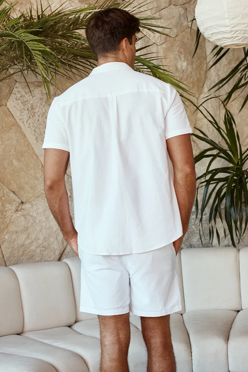 MILOS SHIRT - WHITE/BLUE sold by Runaway The Label product image thumbnail 2
