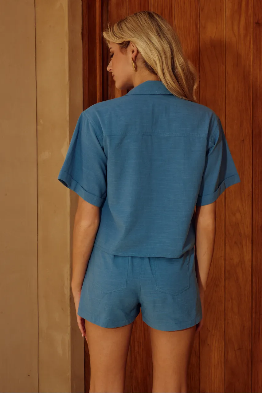 FLORENT SHIRT - STEEL sold by Runaway The Label product image thumbnail 2