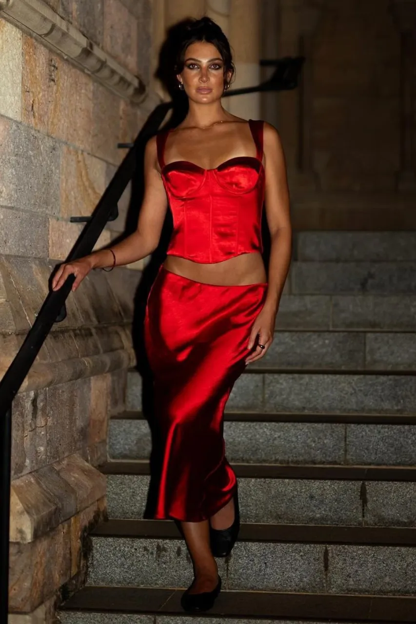 OURA BUSTIER - RED sold by Runaway The Label product image thumbnail 5