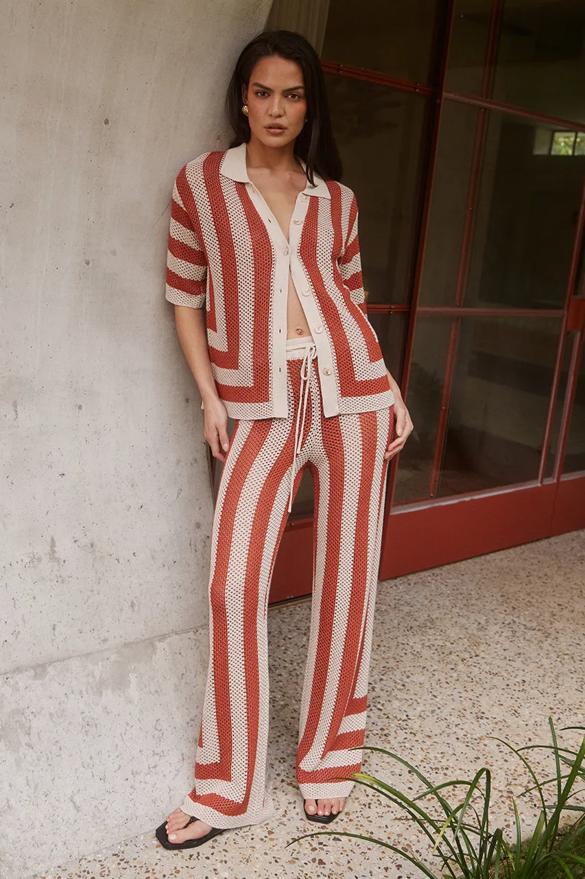 ZIGGY TOP - TERRACOTA/SAND sold by Runaway The Label product image thumbnail 3