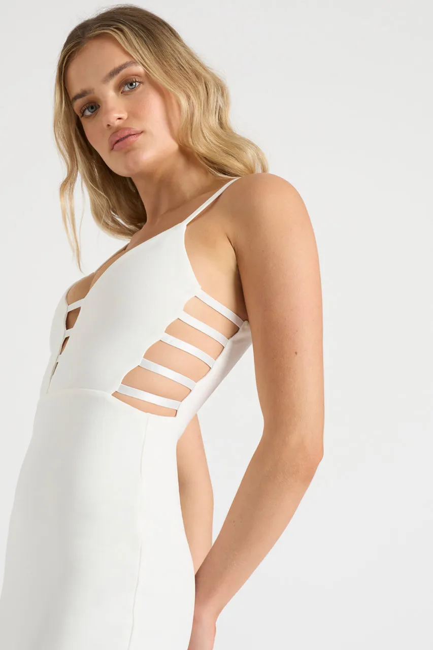 THE CUTOUT MIDI DRESS - WHITE sold by Runaway The Label product image thumbnail 2