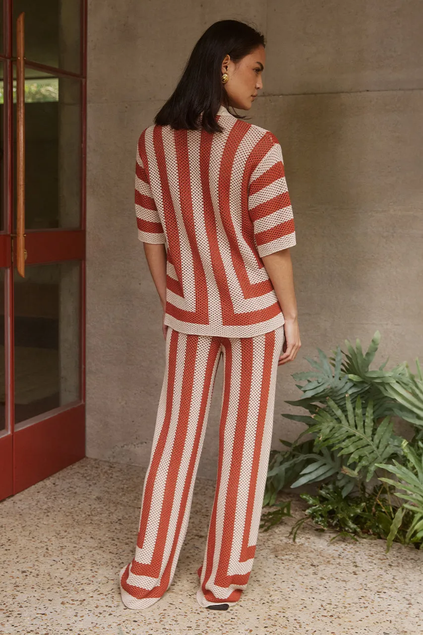 ZIGGY TOP - TERRACOTA/SAND sold by Runaway The Label product image thumbnail 2