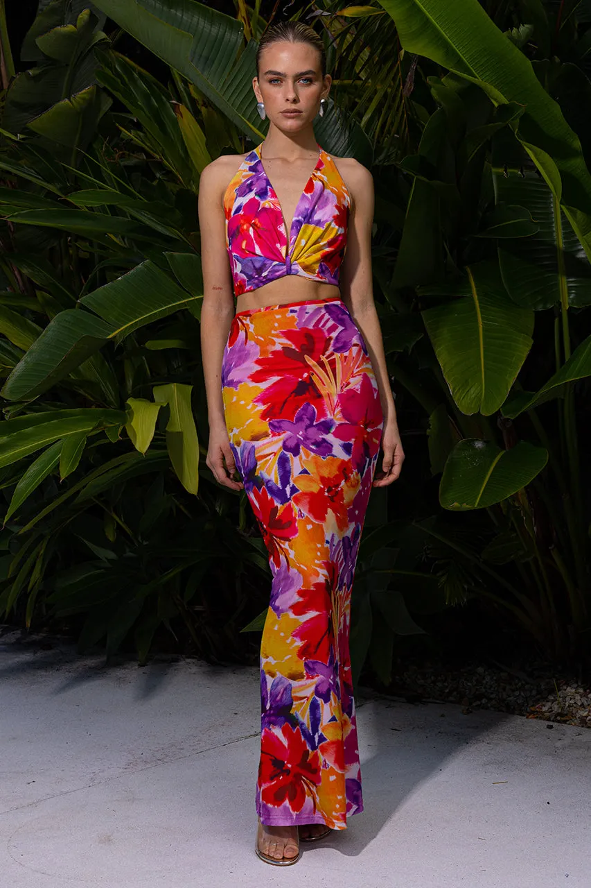 ZARELA MAXI SKIRT - STELANI PINK sold by Runaway The Label