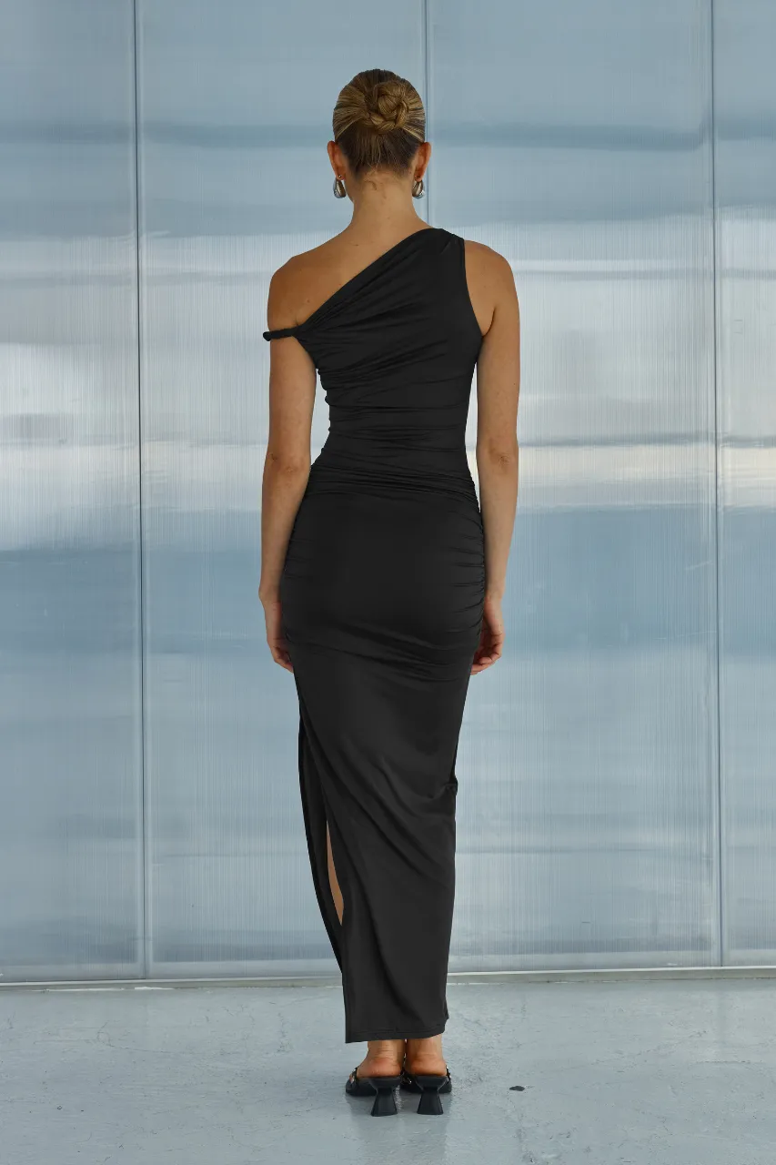 KARMINA MIDI DRESS - BLACK sold by Runaway The Label product image thumbnail 2