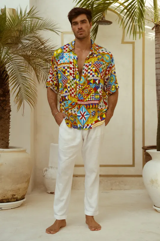 DANTE SHIRT - PHAEDRA PRINT sold by Runaway The Label