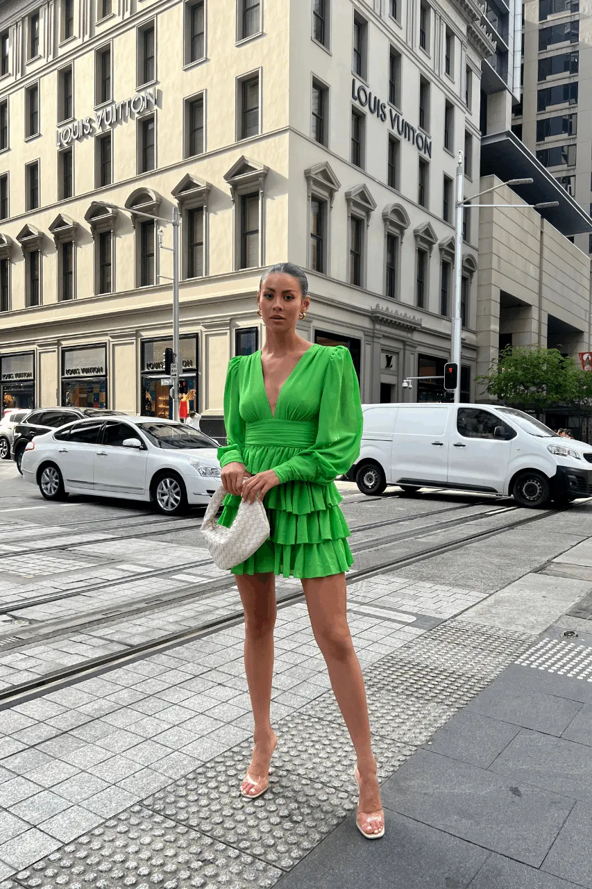 ANALISE MINI DRESS - APPLE sold by Runaway The Label product image thumbnail 2