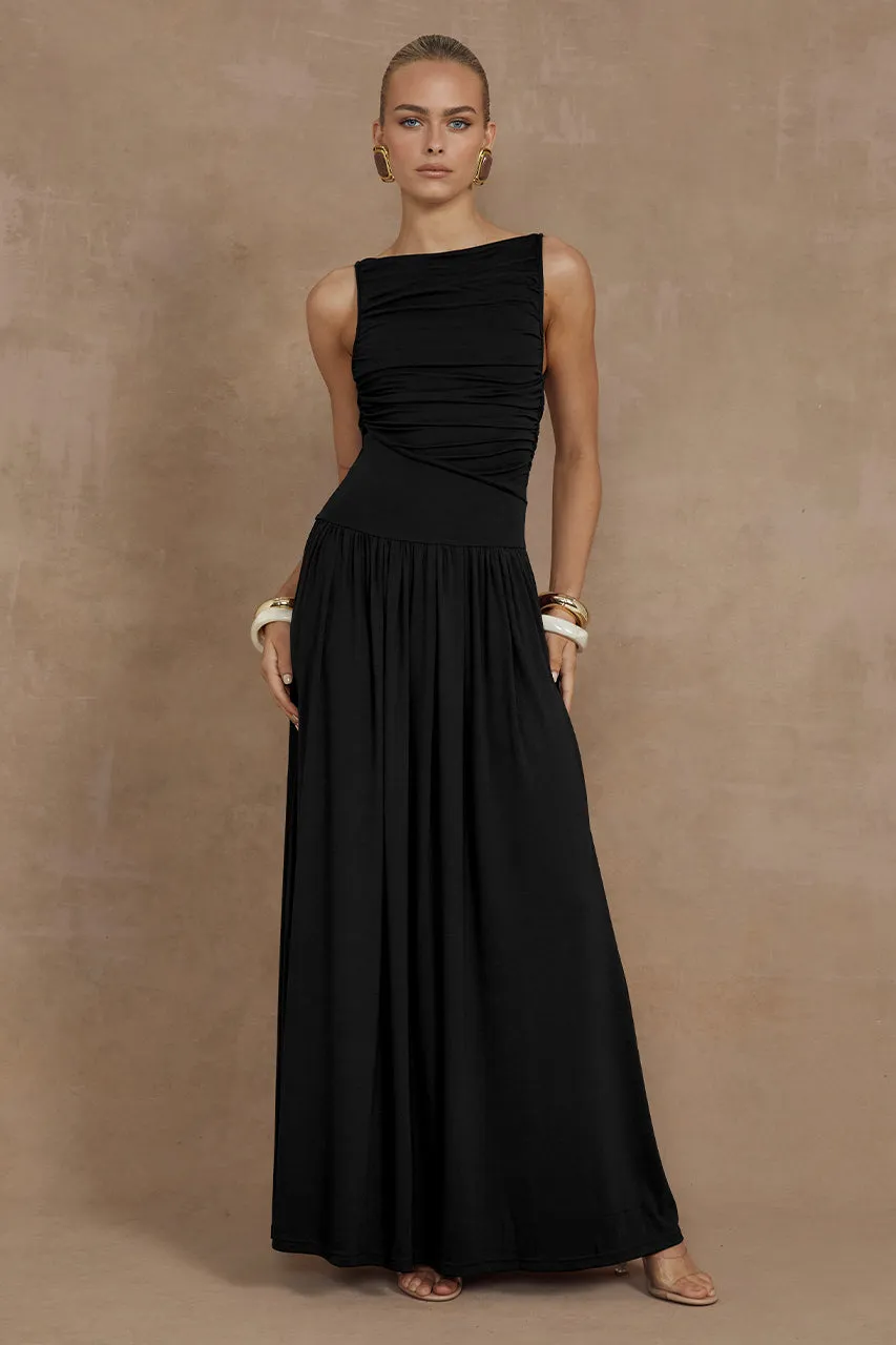 NALLA MAXI DRESS - BLACK sold by Runaway The Label