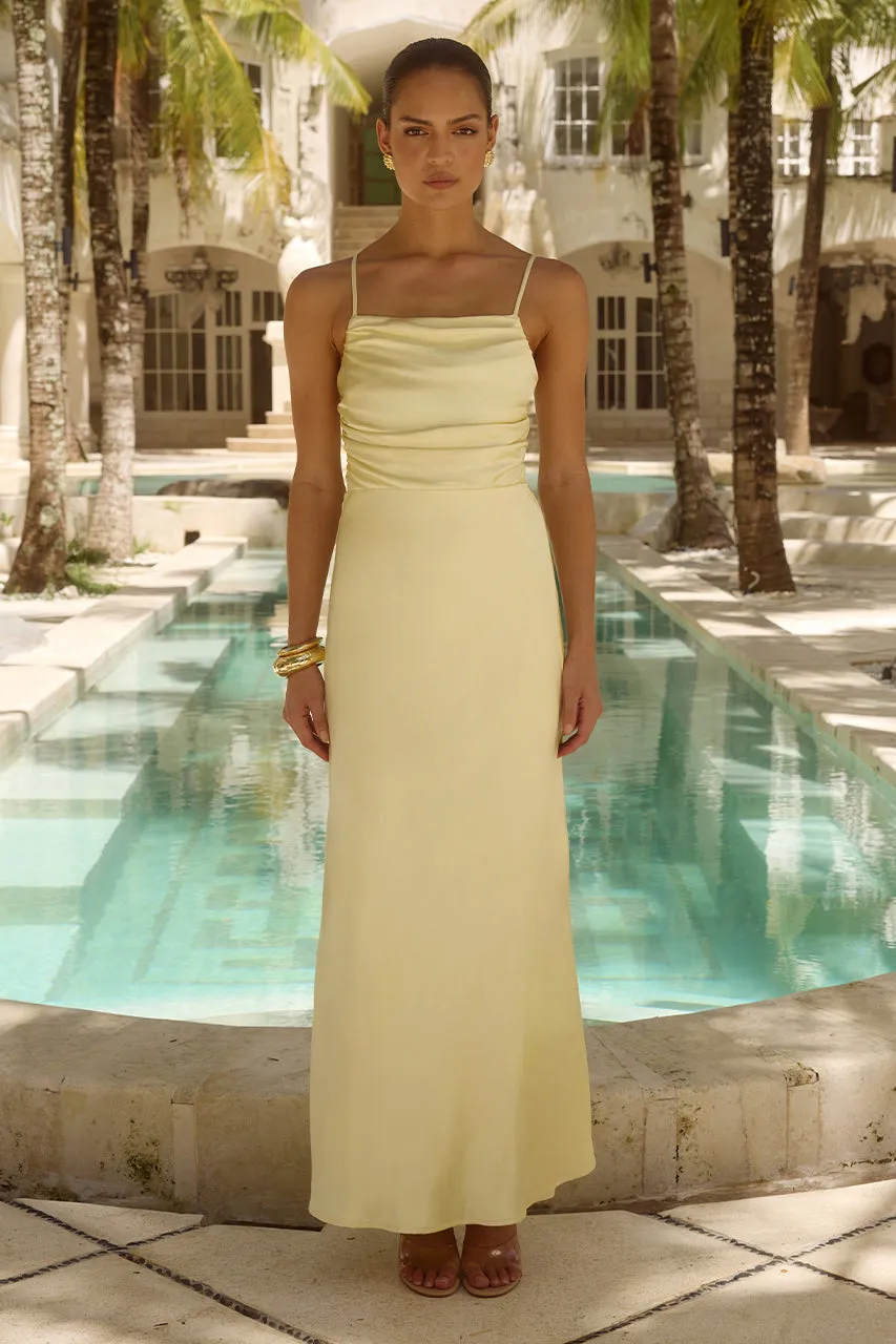 LUCIENNE MAXI DRESS - LEMON sold by Runaway The Label product image thumbnail 2