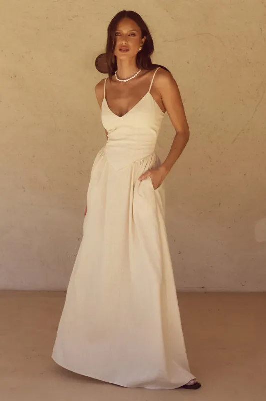 ZEPHY MAXI DRESS - SAND sold by Runaway The Label