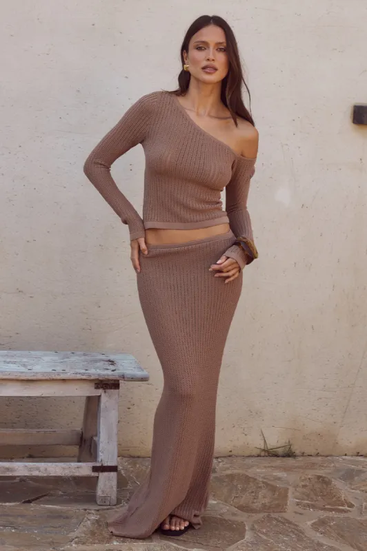 KATANYA MAXI SKIRT - MOCHA sold by Runaway The Label