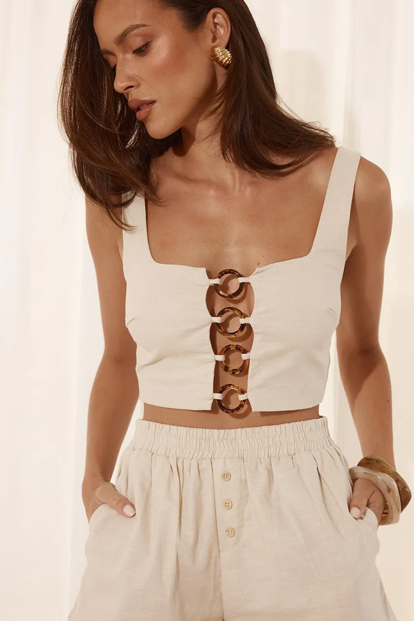 RAFINA TOP - SAND sold by Runaway The Label