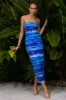 MALIBU MIDI DRESS - OCEAN sold by Runaway The Label