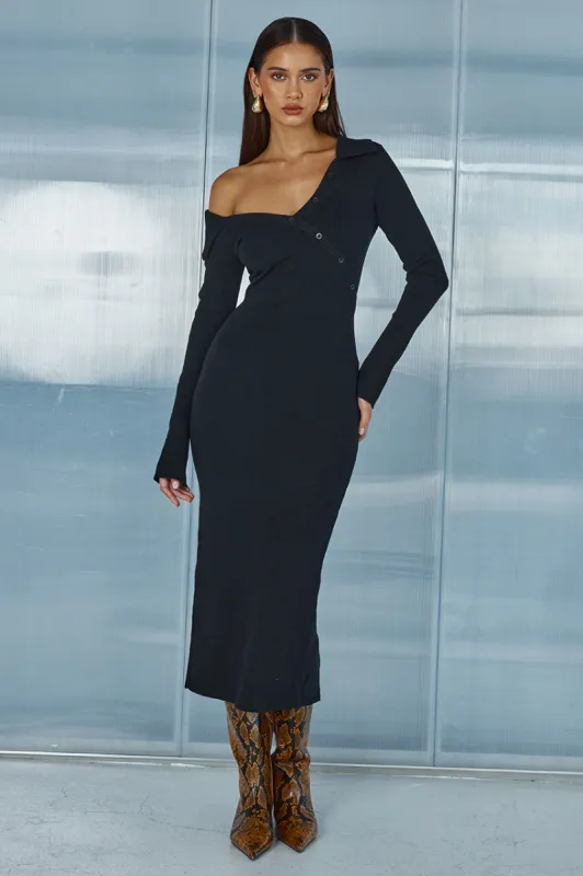 CASA MIDI DRESS - BLACK sold by Runaway The Label