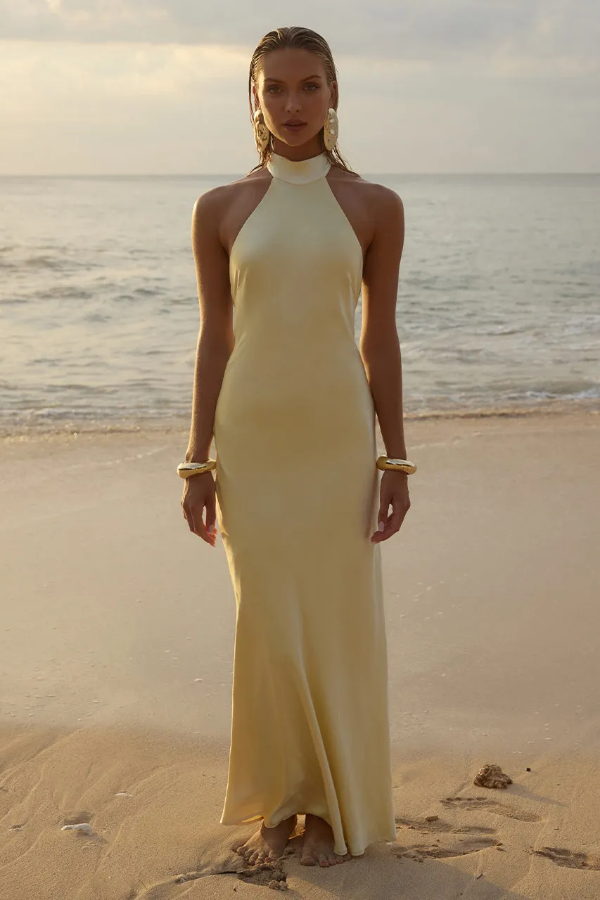 BRIGITTE MAXI DRESS - LEMON sold by Runaway The Label