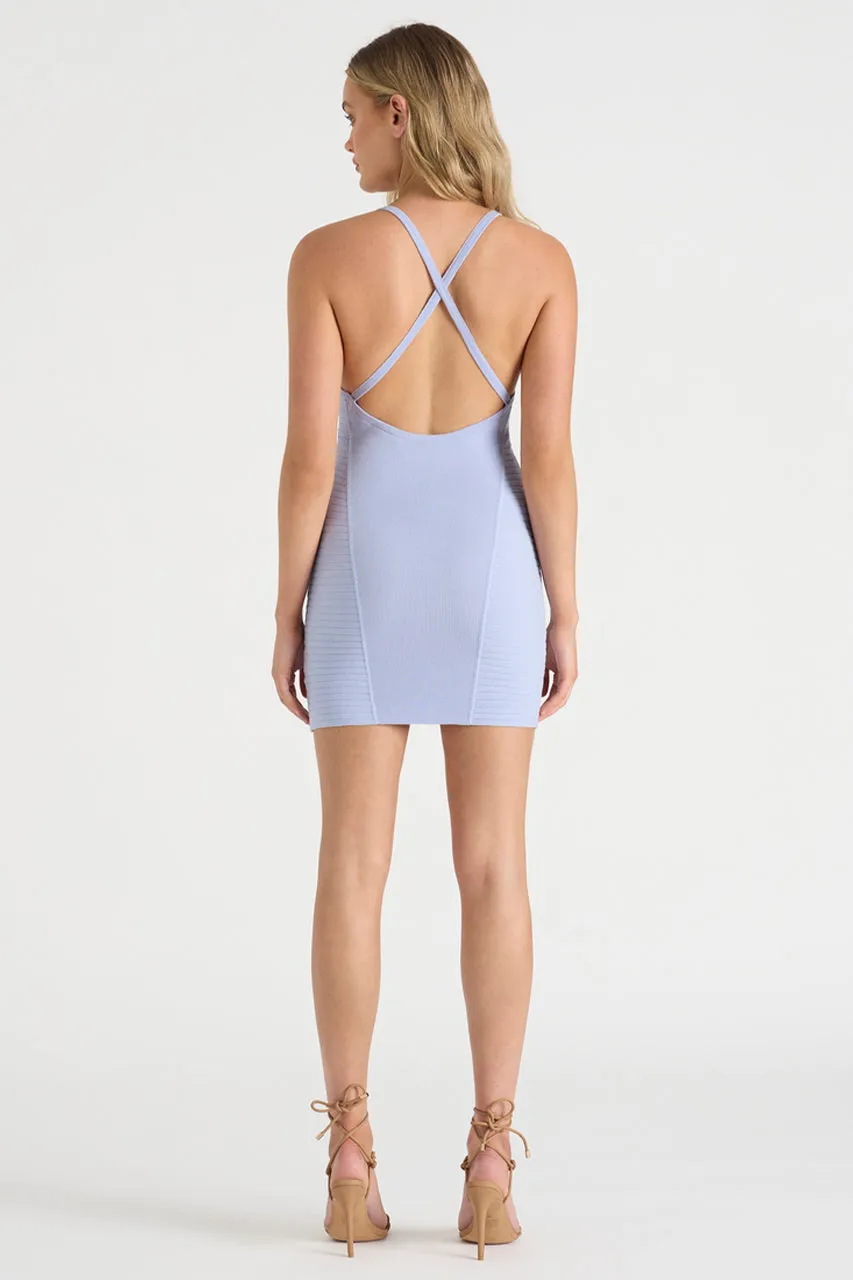 THE LUREX MINI DRESS - LILAC sold by Runaway The Label product image thumbnail 5