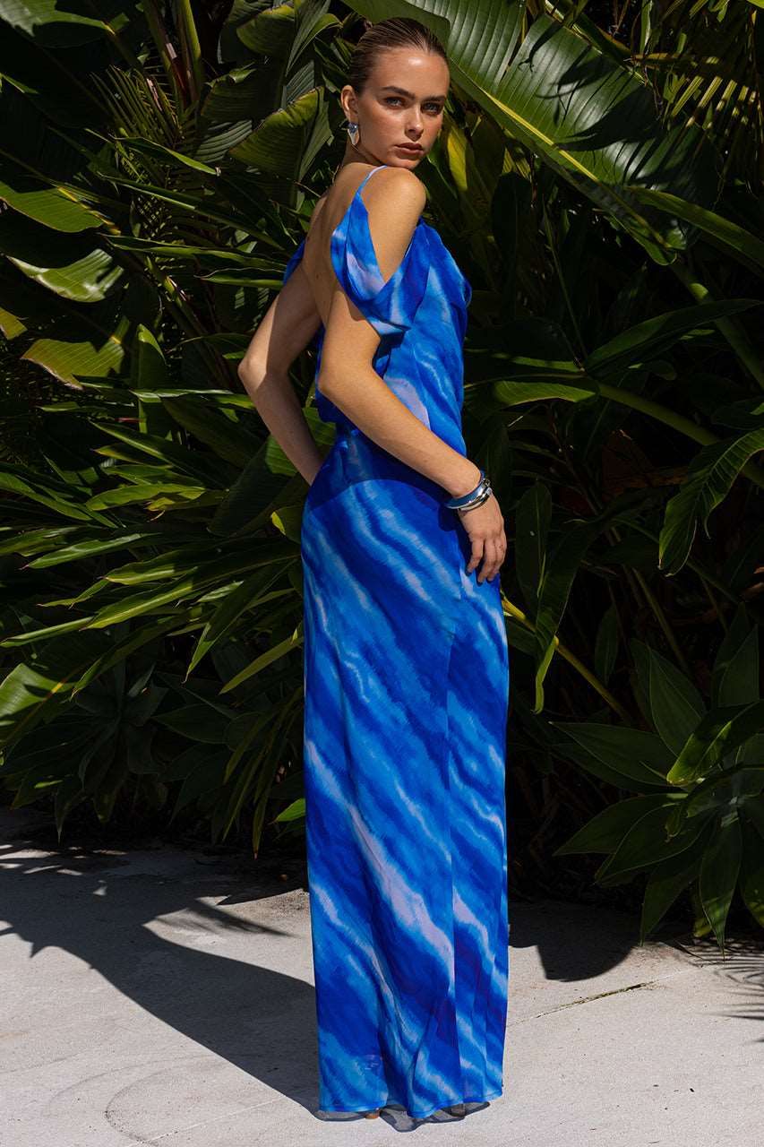 ATLANTIC MAXI DRESS - OCEAN sold by Runaway The Label product image thumbnail 3