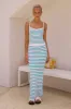MARIANA MAXI SKIRT - BLUE/SAND sold by Runaway The Label