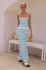 MARIANA MAXI SKIRT - BLUE/SAND sold by Runaway The Label