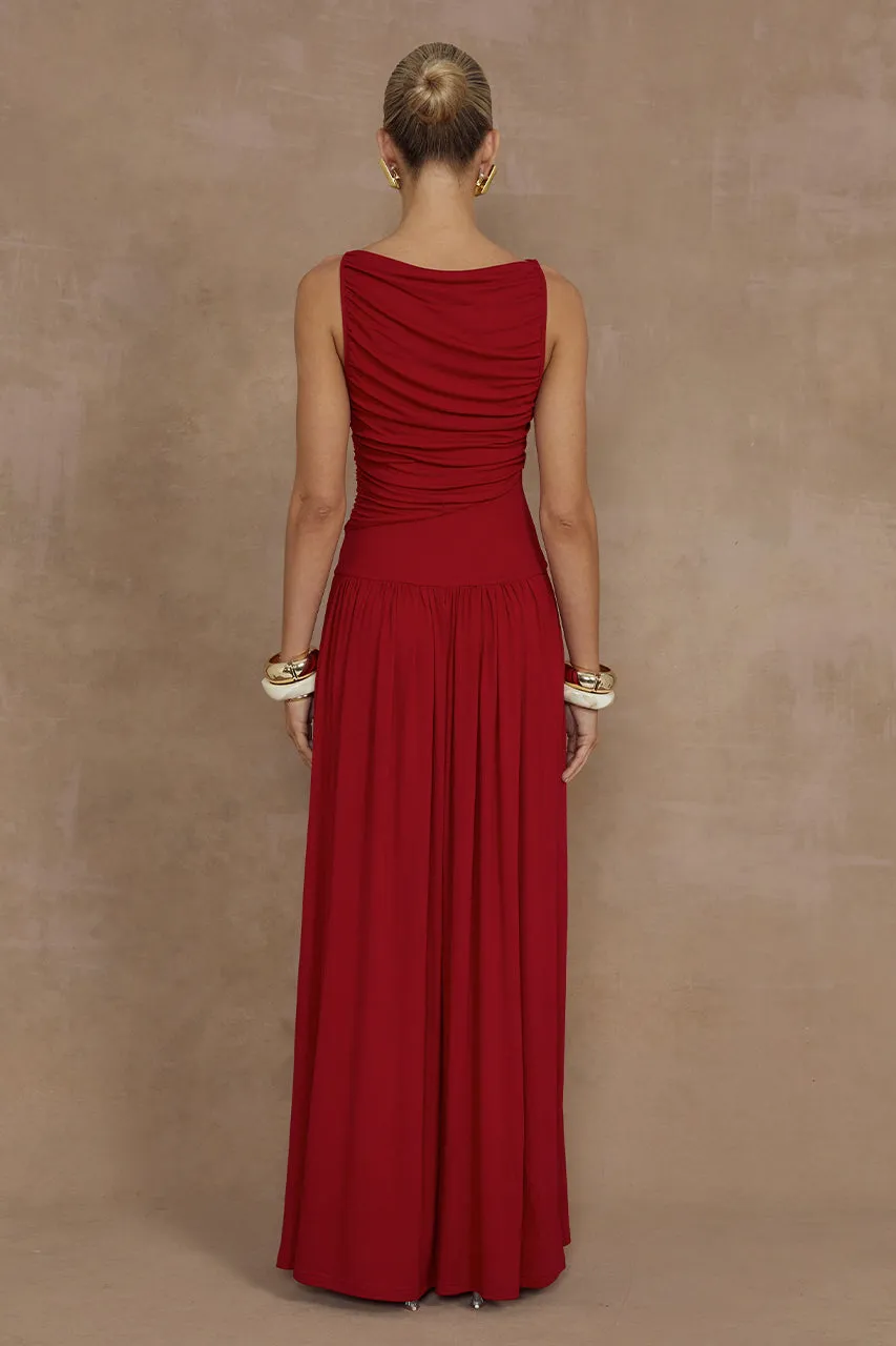 NALLA MAXI DRESS - CHERRY sold by Runaway The Label product image thumbnail 2