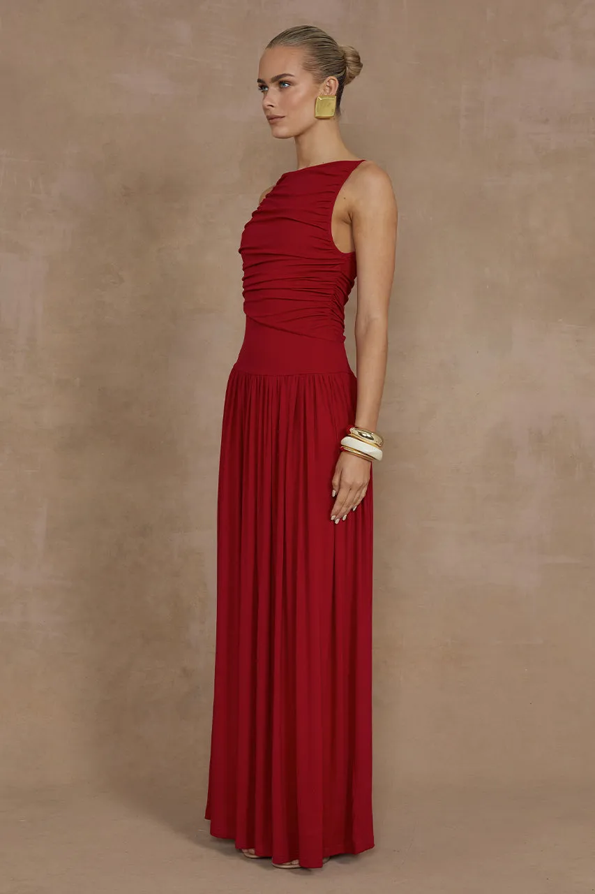 NALLA MAXI DRESS - CHERRY sold by Runaway The Label product image thumbnail 5