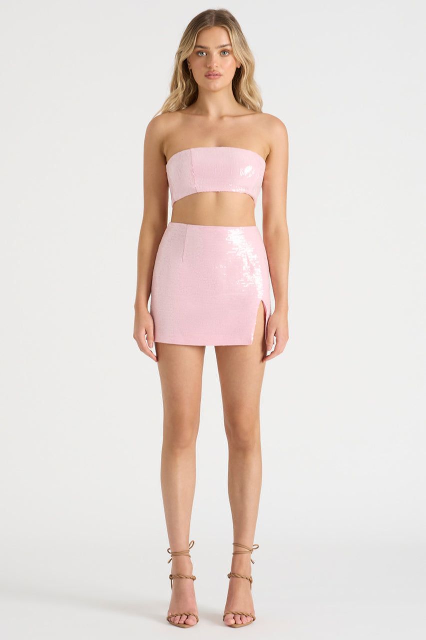 THE SEQUIN SKIRT - PINK sold by Runaway The Label product image thumbnail 2