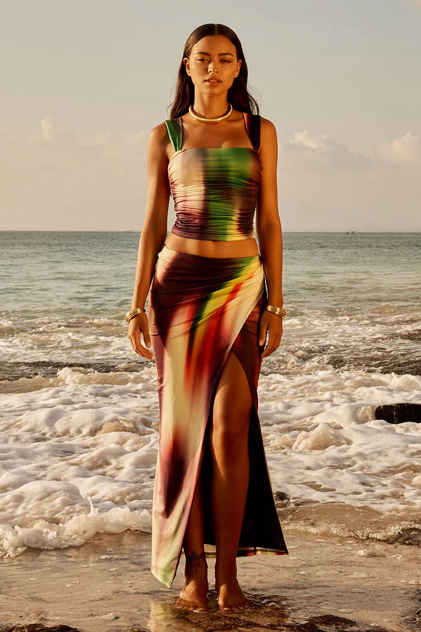 LORITA MAXI SKIRT - CYPRUS PRINT sold by Runaway The Label