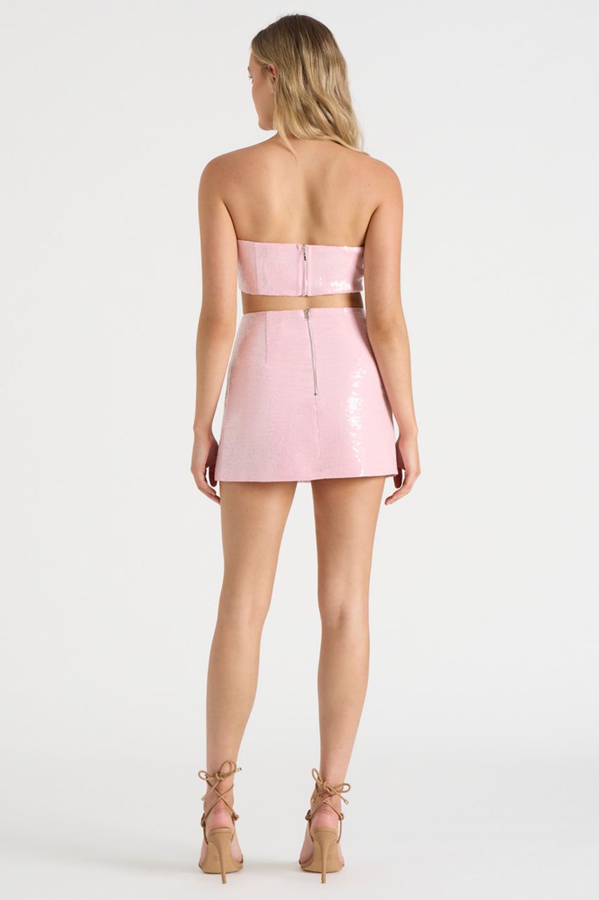 THE SEQUIN SKIRT - PINK sold by Runaway The Label product image thumbnail 5