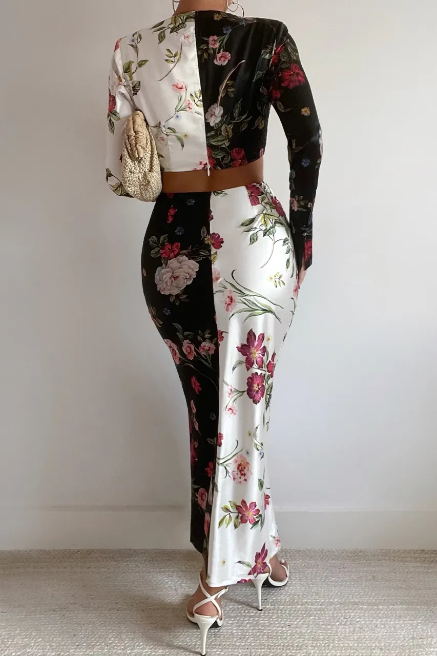 JACI MIDI DRESS - WHITE/BLACK sold by Runaway The Label product image thumbnail 2